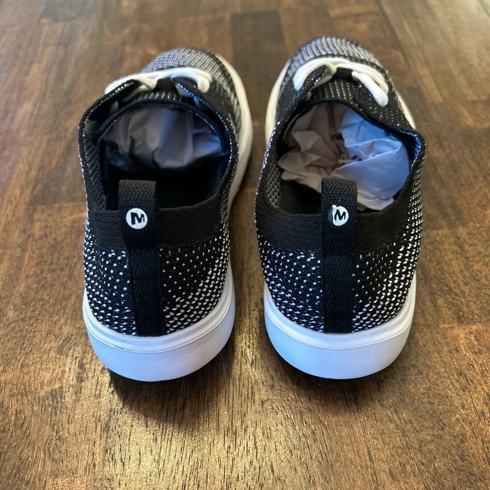Merrill Women’s Around Town City Lace Knit Sneakers Black & White Size 8 - Picture 8 of 10